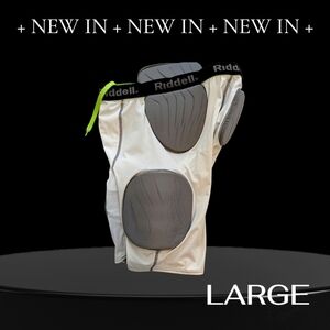 Riddell Men's Protective Padded Shorts - White and Gray